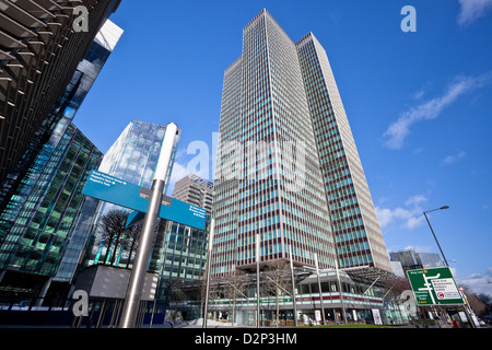 Euston Tower Wolkenkratzer, Regent es Ort, Euston Road, London, England, UK. Stockfoto