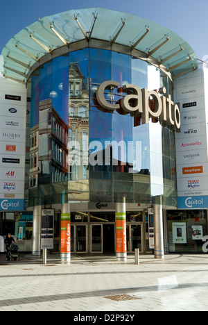 Capitol Einkaufszentrum, Queen Street, Cardiff Glamorgan, South Wales, UK. Stockfoto