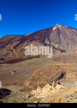 Pico de Teide, Spaniens höchsten Berg, auf der Insel Teneriffa, Kanarische Inseln, Spanien Stockfoto