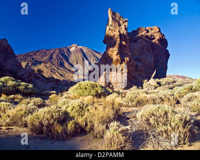 Pico de Teide, Spaniens höchsten Berg, auf der Insel Teneriffa, Kanarische Inseln, Spanien Stockfoto