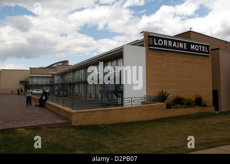 Lorraine Motel Memorial National Civil Rights Museum Raum 306 Martin Luther King Jr. war Ermordung Website Memphis Tennessee Stockfoto