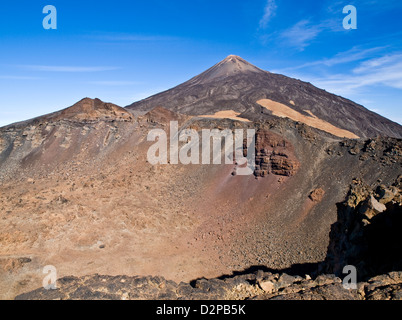 Pico de Teide, Spaniens höchsten Berg, auf der Insel Teneriffa, Kanarische Inseln, Spanien Stockfoto