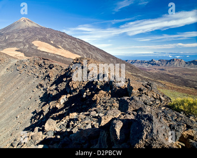 Pico de Teide, Spaniens höchsten Berg, auf der Insel Teneriffa, Kanarische Inseln, Spanien Stockfoto