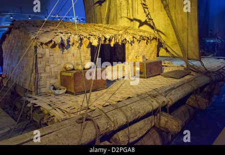 Das Kon-Tiki-Museum in Oslo Norwegen Häuser, Schiffe und andere Artefakte aus der Kon-Tiki-Expedition im Jahre 1947. Stockfoto