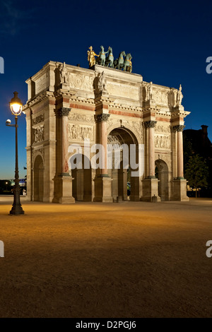 L'Arc de Triomphe du Carrousel, Paris, Frankreich Stockfoto