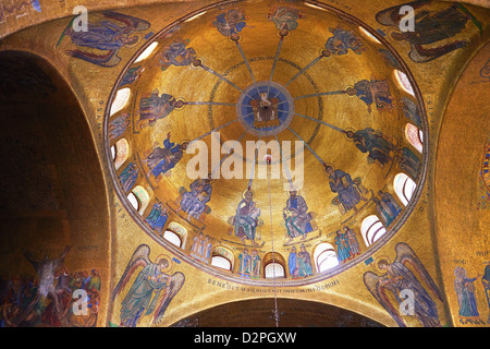 Byzantinischen Stil Mosaike in St. Markus Basilika Venedig, Basilika San Marco Stockfoto