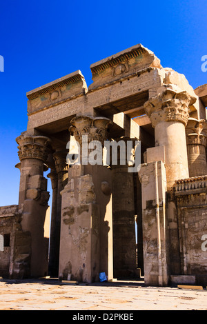 Doppelter Eingang in Kom Ombo ptolemäischen Tempel, Ägypten Stockfoto