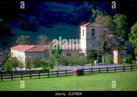 Parador San Pedro de Villanueva in Cangas de Onis, Asturien, in den Picos de Europa Stockfoto