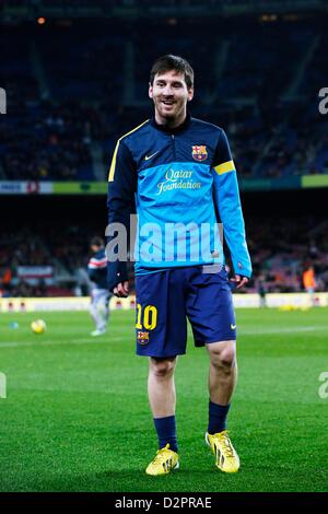 Lionel Messi (Barcelona), 27. Januar 2013 - Fußball / Fußball: Spanisch "Liga Espanola" entsprechen Betweena FC Barcelona 5-1 Osasuna im Camp Nou in Barcelona, Spanien. (Foto von D.Nakashima/AFLO) Stockfoto