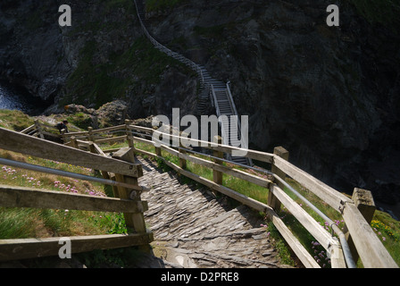 Spitze der Treppe, Blick von hoch oben Stockfoto