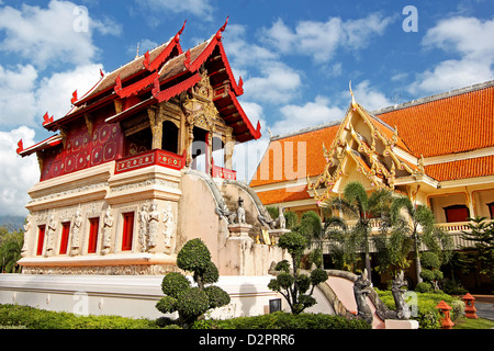 Bibliothek des Wat Phra Singh / Chiang Mai / Thailand Stockfoto