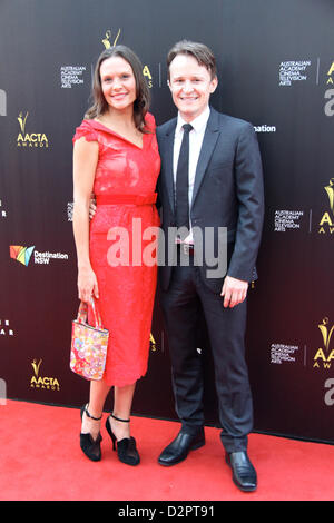 Sydney, Australien. 30. Januar 2013. Die 2nd Australian Academy Kino TV Kunst (AACTA) Awards fand in Sydney bei The Star. Vor der Preisverleihung ging Zeremonie Stars den roten Teppich. Sydney, Australien. 30. Januar 2013.  Bildnachweis: Richard Milnes / Alamy Live News Stockfoto