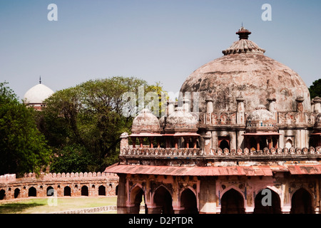 Kuppel von einem Grab, Isa Khan Tomb, Delhi, Indien Stockfoto