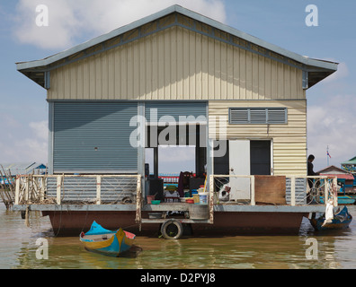 Einem schwimmenden Haus, Tonle Sap See, Kambodscha, Asien, Südostasien, Indochina Stockfoto