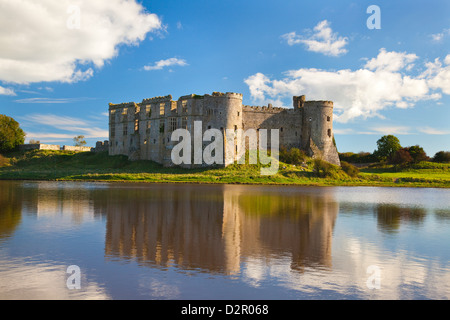 Carew Castle, Pembrokeshire, Wales, Vereinigtes Königreich, Europa Stockfoto