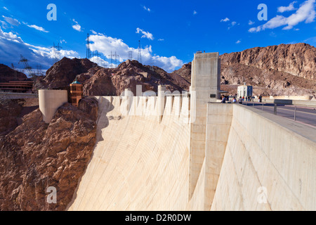 Hoover-Staudamm Mauer, Boulder City, Nevada, Vereinigte Staaten von Amerika, Nordamerika Stockfoto