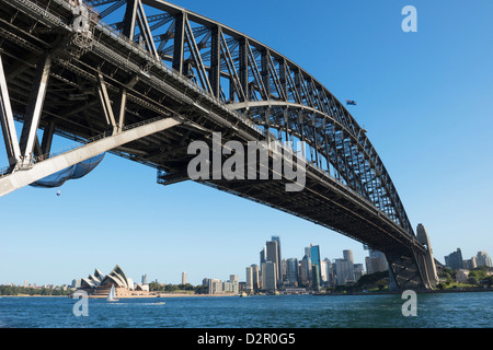 Harbour Bridge und Sydney Skyline, Sydney, New South Wales, Australien, Pazifik Stockfoto