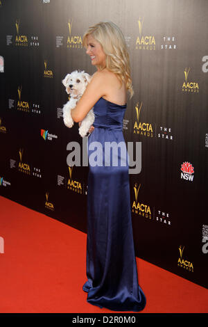 Sydney, Australien. 30. Januar 2013. Die 2nd Australian Academy Kino TV Kunst (AACTA) Awards fand in Sydney bei The Star. Vor der Preisverleihung ging Zeremonie Stars den roten Teppich. Sydney, Australien. 30. Januar 2013. Das Bild zeigt Lucy Durack. Bildnachweis: Richard Milnes / Alamy Live News Stockfoto