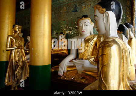 Die Shwedagon-Pagode, Yangon (Rangoon), Yangon Region, Republik der Union von Myanmar (Burma), Asien Stockfoto