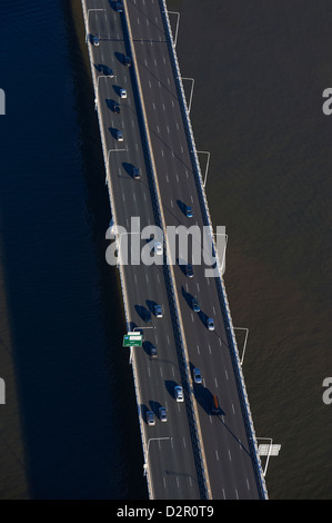 Luftaufnahme von Captain Cook Bridge, Brisbane QLD Australien Stockfoto