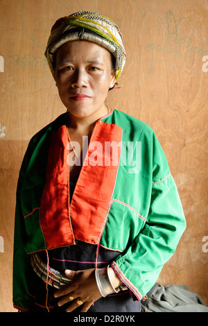 Palaung Frau, ein Malayisch ethnische Minderheit im Shan-Staat, Palaung Dorf, Hsipaw Bereich, Shan State in Myanmar Stockfoto