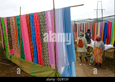 Freitagsmarkt in der Betsileo Land, Fianarantsoa, Madagaskar, Afrika Stockfoto