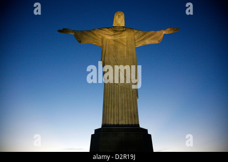 Die Statue von Christus dem Erlöser auf dem Corcovado Berg, Rio De Janeiro, Brasilien, Südamerika Stockfoto