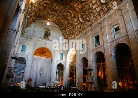 Innenraum der Catedral Basilica am Terreiro de Jesus Square, Salvador (Salvador de Bahia), Bahia, Brasilien, Südamerika Stockfoto