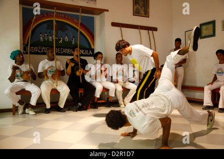 Capoeira-Klasse (Salvador de Bahia) Salvador, Bahia, Brasilien, Südamerika Stockfoto