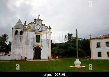 Igreja Matriz Nossa Senhora da Penha Kirche in der Altstadt (Cidade Alta) von Porto Seguro, Bahia, Brasilien Stockfoto