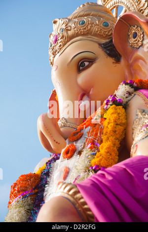 Nahaufnahme von einem Idol von Lord Ganesha, Mumbai, Maharashtra, Indien Stockfoto