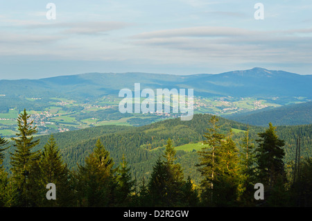 Ansicht des Bayerischen Waldes, in der Nähe von Furth Im Wald, Bayern, Deutschland, Europa Stockfoto