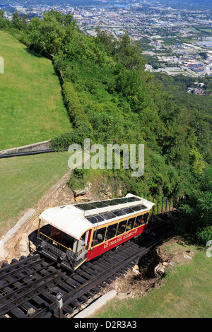 Incline Railway auf Lookout Mountain, Chattanooga, Tennessee, Vereinigte Staaten von Amerika, Nordamerika Stockfoto