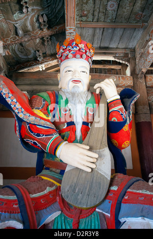 Pohyon buddhistische Tempel (Pohyon-sa), Myohyangsan, Demokratische Volksrepublik Korea (DVRK), Nordkorea, Asien Stockfoto