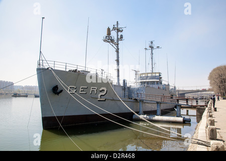 Pueblo, das amerikanische Spion Schiff gefangen genommen von den Nordkoreanern in den 1960er Jahren, Pyongyang, Nordkorea Stockfoto