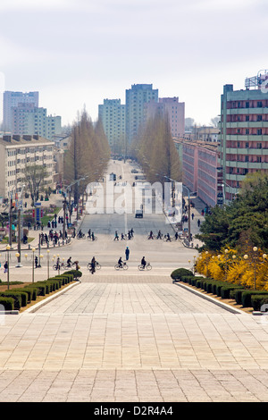 Stadtstraßen, Hamhung, Demokratische Volksrepublik Korea (DVRK), Nordkorea, Asien Stockfoto