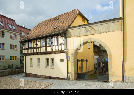 Ehemalige Kirche in Eisenach. Heute Pflegeheim. Stockfoto