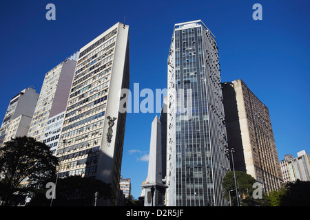 Wolkenkratzer in Praca Sete, Belo Horizonte, Minas Gerais, Brasilien, Südamerika Stockfoto