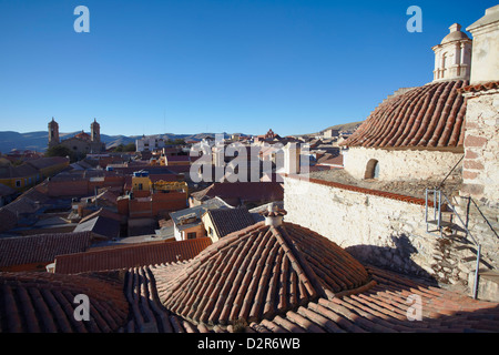 Blick von Potosi vom Dach des Convento de San Francisco, Potosi, UNESCO World Heritage Site, Bolivien, Südamerika Stockfoto