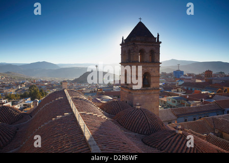 Blick von Potosi vom Dach des Convento de San Francisco, Potosi, UNESCO World Heritage Site, Bolivien, Südamerika Stockfoto