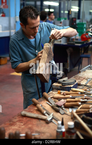 Italienische Handwerkskunst, Gravuren, Pistole, Beretta Schrotflinten, museum Stockfoto