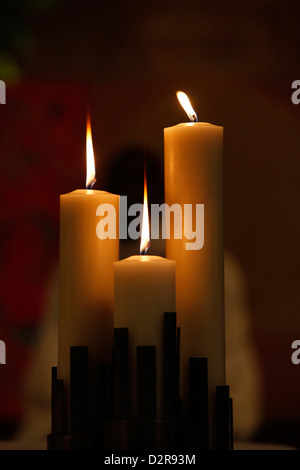 Kirche-Kerzen, Hauts-de-Seine, Frankreich, Europa Stockfoto