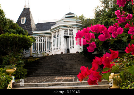 kreolischen Stil Stadthaus, Port Louis, mauritius Stockfoto