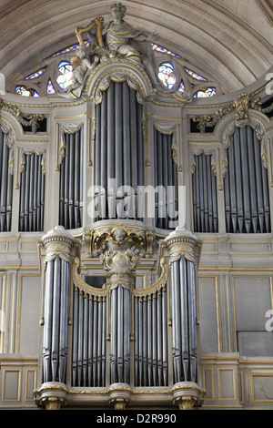 Hauptorgel, St. Germain Auxerrois Kirche, Paris, Frankreich, Europa Stockfoto