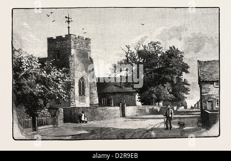 ST. MARIEN UND ST. MARTIN, TRIMLEY, BLICK NACH SÜDEN Stockfoto