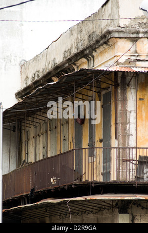 alten kreolischen Architektur, Port Louis, mauritius Stockfoto