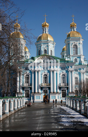 St. Nikolas Kathedrale, St. Petersburg, Russland, Europa Stockfoto