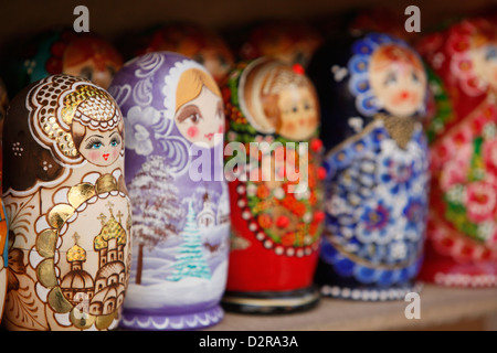 Matroschka (Babuschka) Puppen, St. Petersburg, Russland, Europa Stockfoto