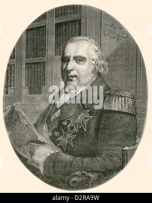 Louis XVIII, 1755-1824, aka "die gewünschte". Bourbonen-König von Frankreich und Navarra. Stockfoto