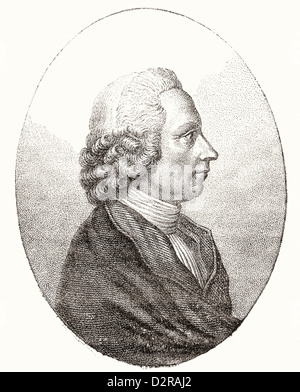 Joseph Priestley, 1733-1804. 18. Jahrhundert englischer Theologe, abweichende Geistlicher, Naturphilosoph, Chemiker, Erzieher... Stockfoto